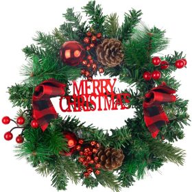 Dekoráció MagicHome Karácsony, koszorú, átmérő 25 cm