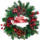 Dekoráció MagicHome Karácsony, koszorú, átmérő 25 cm