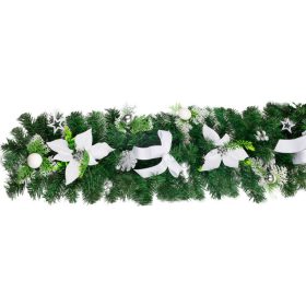 Dekoráció MagicHome Karácsony, girland, fehér, 200 cm