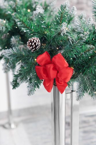 Dekoráció MagicHome Karácsony, masni, piros, csomag. 2db, 13 x 16 cm