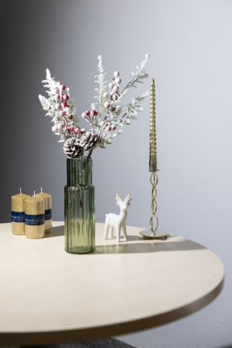 Gyertya MagicHome Vianoce, tartóval, átmérő 2.2 cm