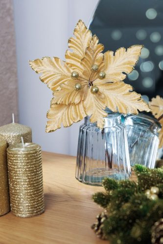 Virág MagicHome Karácsony, sárga, 25 x 19 cm