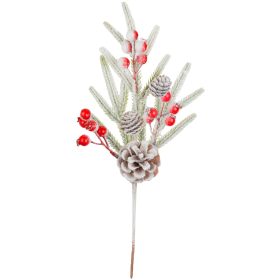 Ág MagicHome Karácsony, zöld, 34 cm