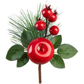 Virág MagicHome Karácsony, piros, 14 cm