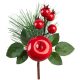 Virág MagicHome Karácsony, piros, 14 cm