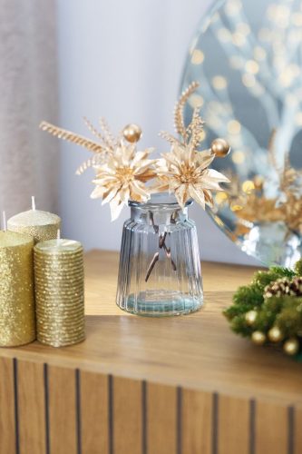 Virág MagicHome Karácsony, fehér, 24 x 7 cm