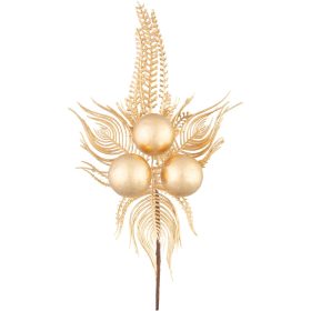 Virág MagicHome Karácsony, fehér, 22 cm