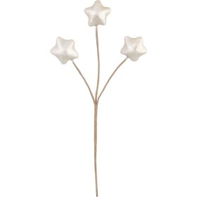 Virág MagicHome Karácsony, fehér, 8.5 cm