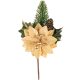 Virág MagicHome Karácsony, arany, 18 x 8 cm