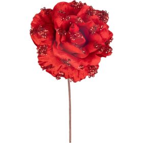 Virág MagicHome Karácsony, piros, 10 x 10 cm