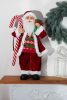 Dekoráció MagicHome Karácsony, Mikulás, ajándékkal, piros, 60 cm