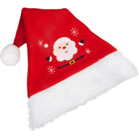 Dekoráció MagicHome Karácsony, sapka, piros, 32 x 45 cm