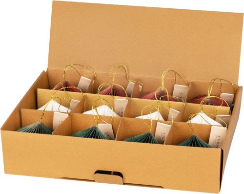 Dekoráció Karácsonyfadísz, gömb, 8 cm, 12 db, vegyes színek