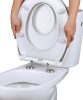 Kombinált Családi wc ülőke - Gyermek És Felnőtt Használatra - EASY CLICK Rendszer