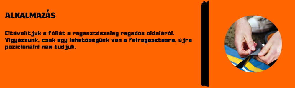 Gorilla Patch & Seal ragasztószalag átlátszó – fólia eltávolítása és szalag felhelyezése